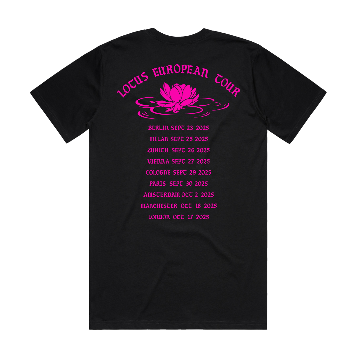 Lotus Tour Finger Black Tee - Store Exclusive