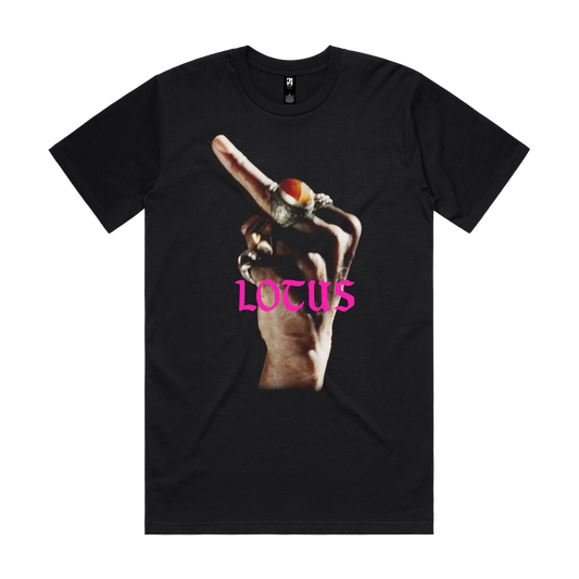 Lotus Tour Finger Black Tee - Store Exclusive
