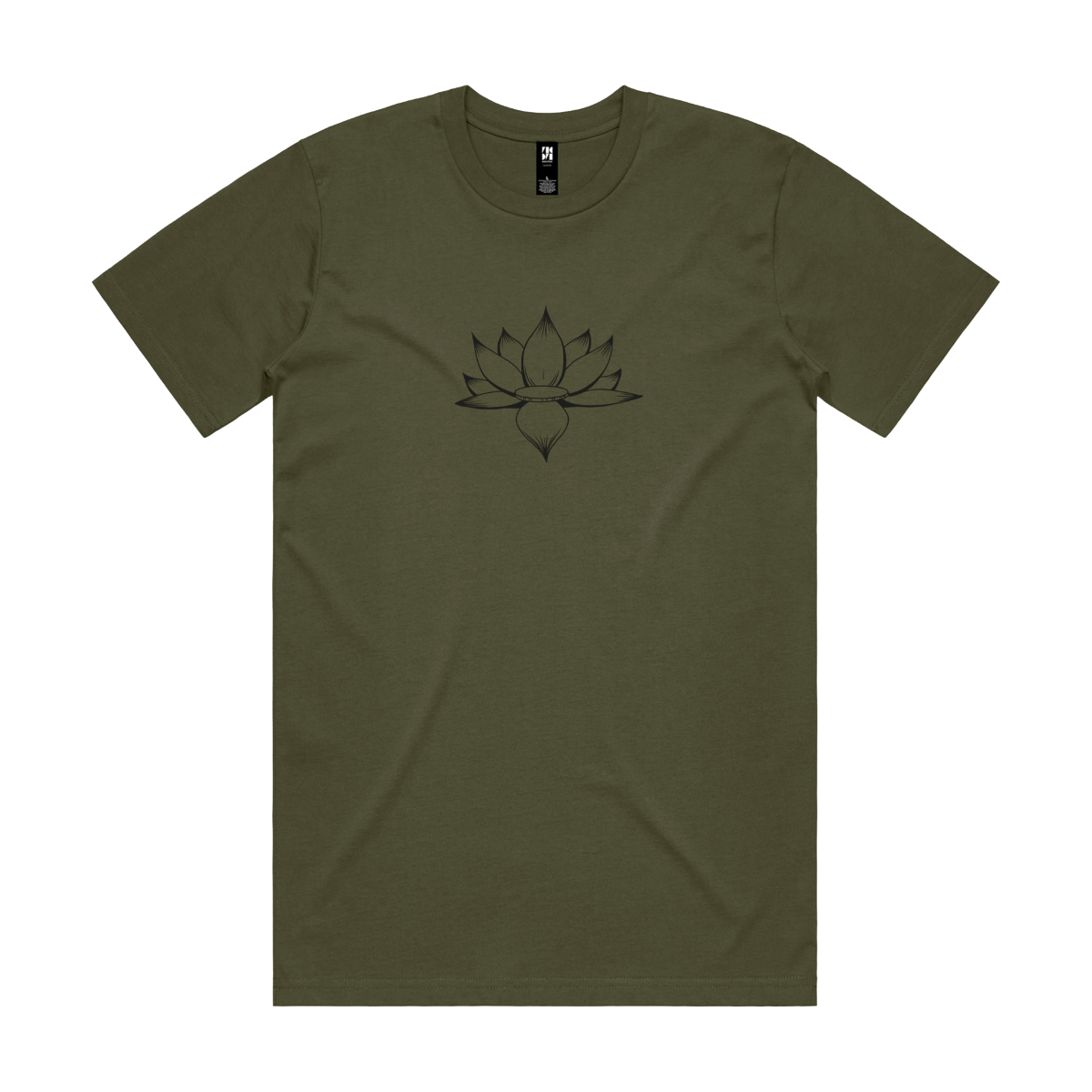 Lotus Tour European Map Army Green Tee - Store Exclusive
