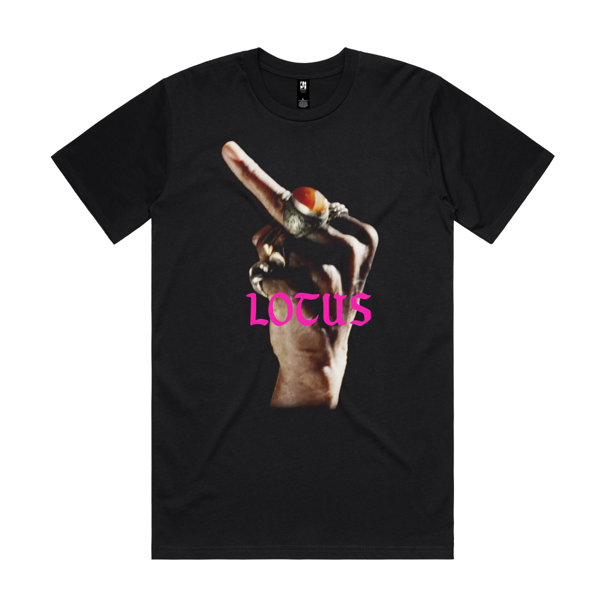 Lotus Tour Finger Black Tee - Store Exclusive